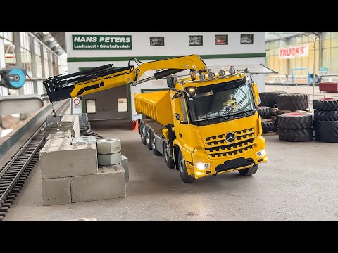 CRANE TRUCK AT THE LIMIT, MEGA RC TRUCKS COLLECTION!