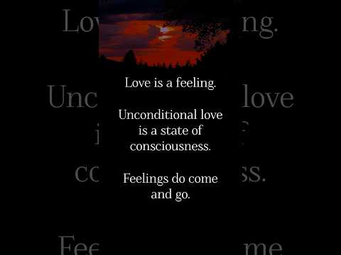 Love is just a feeling...