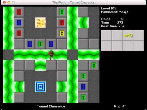 CCLP1 level 105 solution - 257 seconds