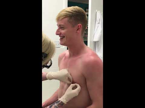 David gets his nipple pierced!