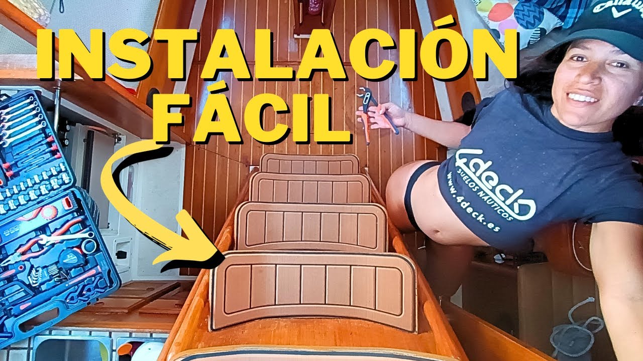 SAILING in STYLE: DIY SYNTHETIC TEAK for YOUR SAILBOAT STAIRS