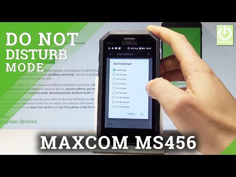 How to Use Do Not Disturb in MAXCOM MS456 |HardReset.Info