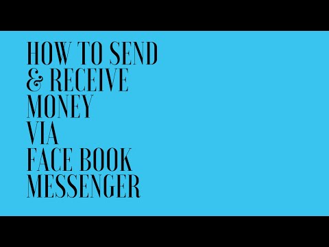 HOW TO SEND & RECEIVE $$$$- FACEBOOK MESSENGER