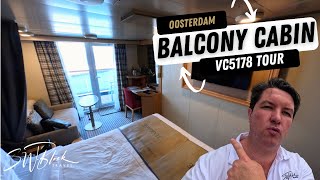 Holland America Oosterdam Verandah Stateroom Tour VC5178 | Is This Balcony Cabin Worth Booking?