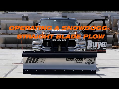 SnowDogg Tech Support: Operating A SnowDogg® Straight Blade Plow