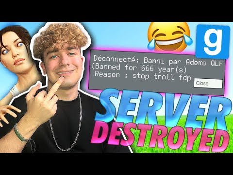 Je TROLL les ADMINS de PNL RP et DETRUIT le SERVEUR ! 😂 - GMOD DARKRP