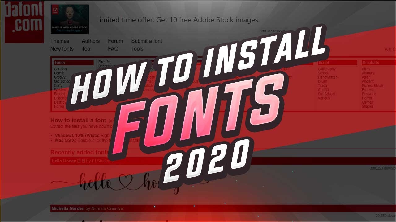 How to Install Fonts - Add Fonts to Windows 10 (Updated) {2020} ✔