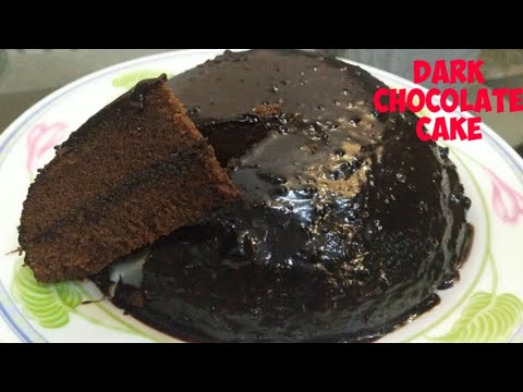 DARK CHOCOLATE CAKE||NO OVEN ||HOMEMADE COURT||