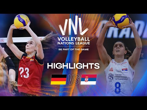 Germany 🇩🇪 vs. Serbia 🇷🇸 - Highlights | Week 2 | Women's VNL 2025