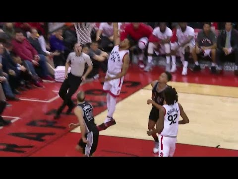 Raptors Highlights: Powell Goes Coast to Coast - January 24, 2017