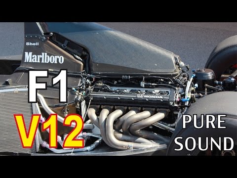 F1 V12 Start Engine Sound Compilation  (HONDA, FERRARI, LOTUS,...)