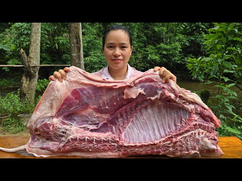 “How to Make 3 Delicious Dishes from Half a Pig – Farm Life In Vietnam