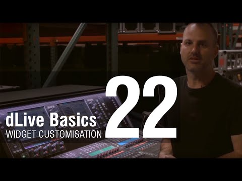 Mike Bangs - dLive Basics 22 - Widget Customisation
