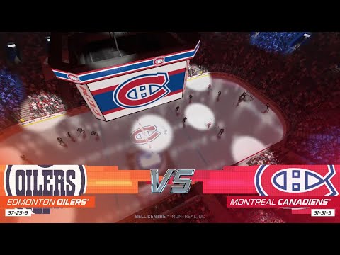 NHL 21 Full Match - Edmonton Oilers vs Montreal Canadiens - Simulation