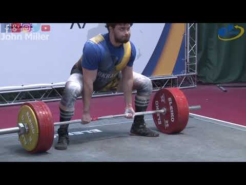 Artem Gonchar - 7th Place 785kg Total - 105kg Class 2019 EPF Classic Open