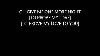 Jordan Knight--One More Night Lyrics