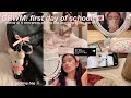 ✿ GRWM: first day of school (junior year) 📔🎀 | waking up at 4am, productive morning, prep & grwm