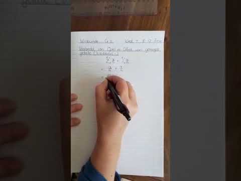 Graad 5 - Optel en Aftrek van gemengde getalle Video (8 - 12 Junie 2020)
