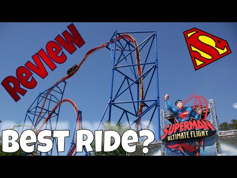 Video review of Superman Ultimate Flight by Gridiron Coasters
