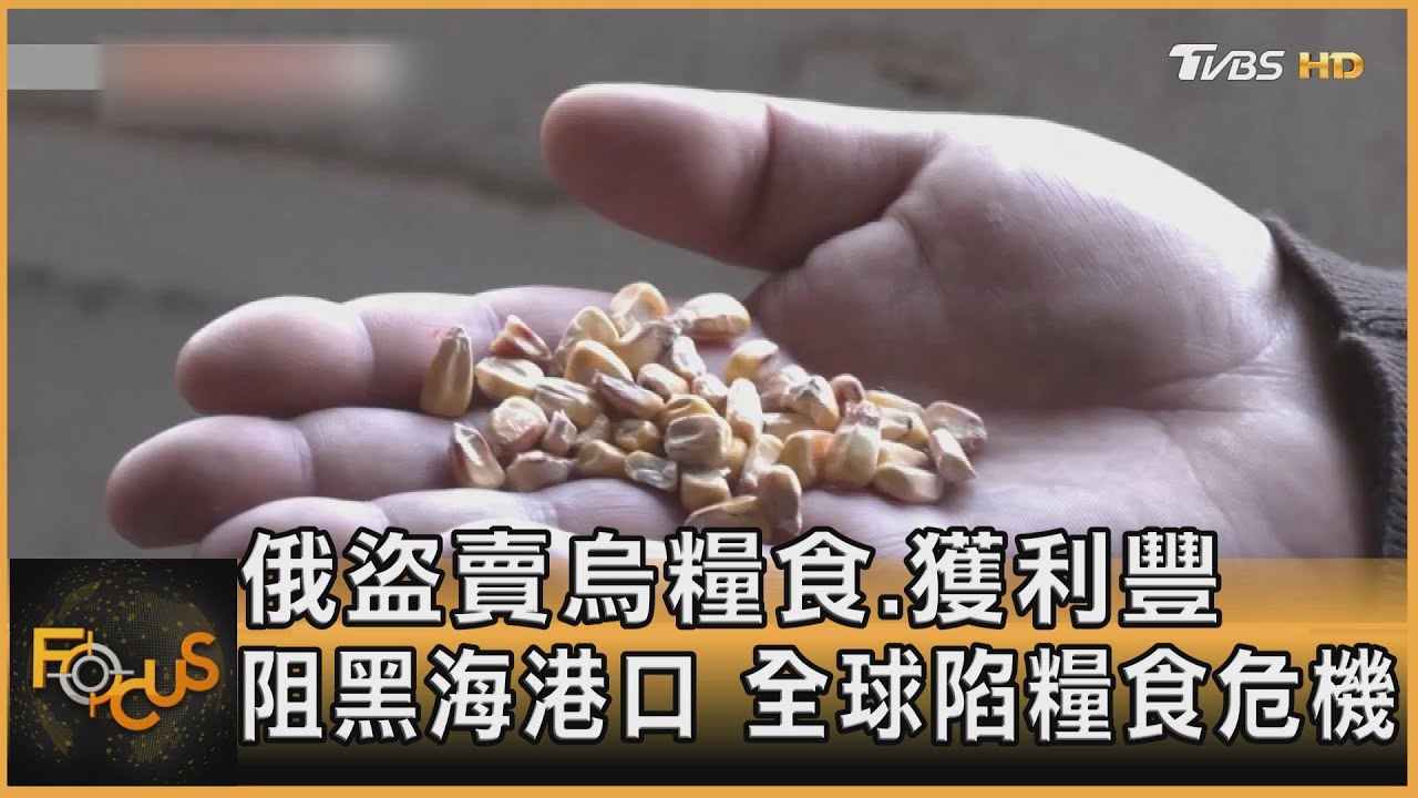 俄盜賣烏糧食.獲利豐　阻黑海港口.全球陷糧食危機