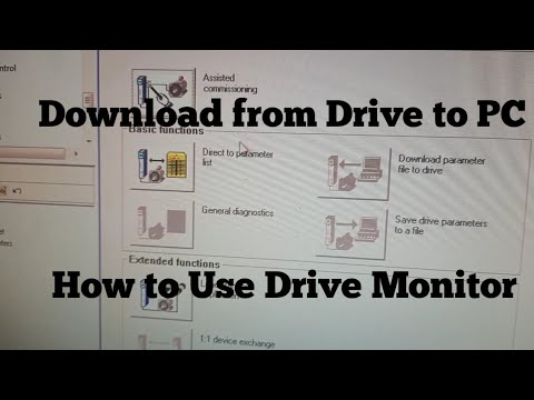 Parameters download from Drive to PC |  How to use Simovert drive and Drive Monitor