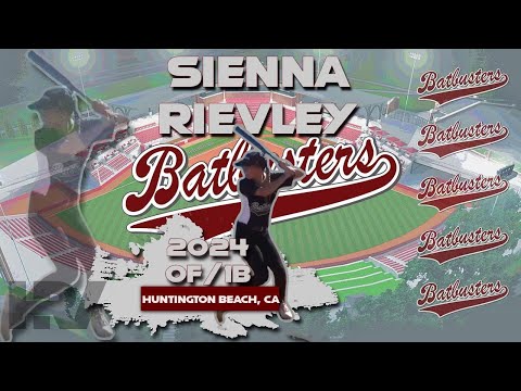 2024 Sienna Rievley Outfield and First Base, Softball Skills Video - Batbusters
