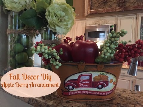 FALL DECOR DIY | Apple Berry Arrangement | 2016