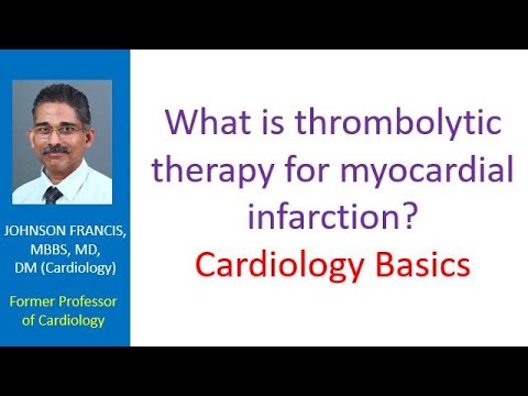 What is thrombolytic therapy for myocardial infarction? Cardiology Basics