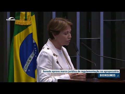 Senado aprova marco legal dos bioinsumos