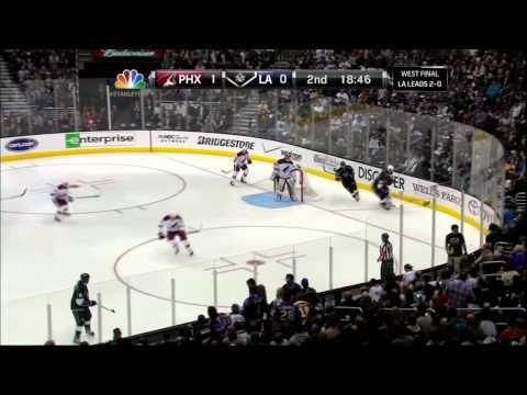 Daymond Langkow goal. Phoenix Coyotes vs Los Angeles Kings Game 3 5/17/12 NHL Hockey