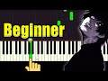 Wanderers (Tokyo Ghoul OST) -  Piano Tutorial For Beginners + Music Sheets