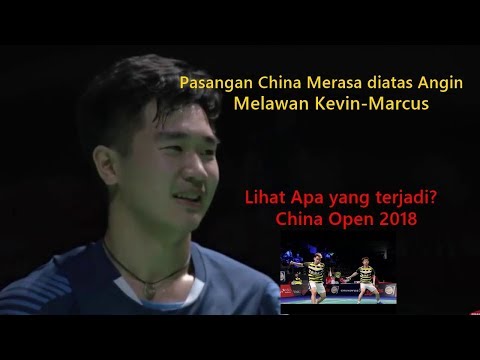 Kevin Sanjaya SUKAMULJO Marcus GIDEON vs TAN Qiang HE Jiting   Badminton China Open 2018