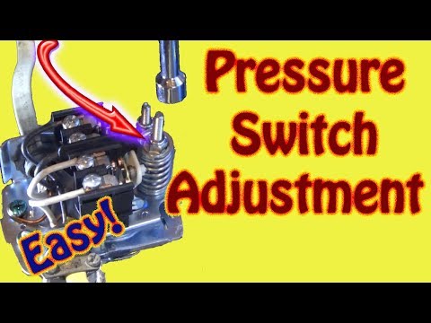 How to Adjust a Water Well System Pressure Switch and Bladder Tank - Well Pump Diagnostics