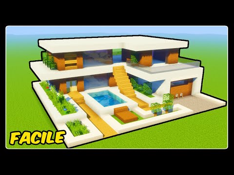 TUTORIAL FOR A LARGE MODERN HOUSE EASY TO MAKE |  MINECRAFT