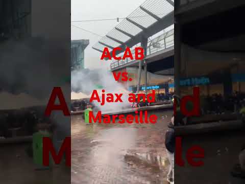 Ajax Amsterdam vs. Olympique Marseille #acab fight against #om #ajax #police #olympique #amsterdam