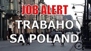Job alert: Libo-libong manggagawa, kailangan sa Poland
