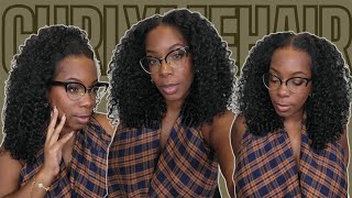I Got 5 min & Thin Edges, Let's Put on a WIG! Low-Cost Out the Box Burmese Curly Install CurlyMeHair