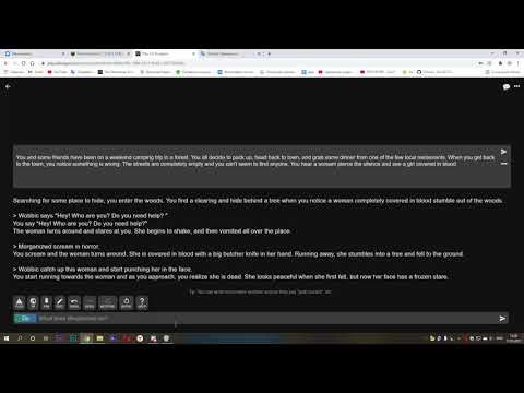 Текстовый хоррор от нейронной сети (AI Dungeon)