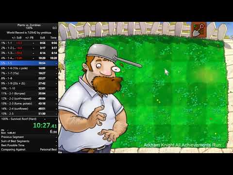 Plants vs. Zombies 100% Speedrun in 10:14:56