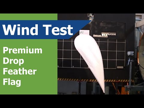 Feather Flag Premium Drop Double-Sided Wind Speed Test