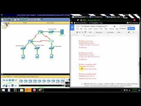 9.2.1.10 Configuring standard ACLs