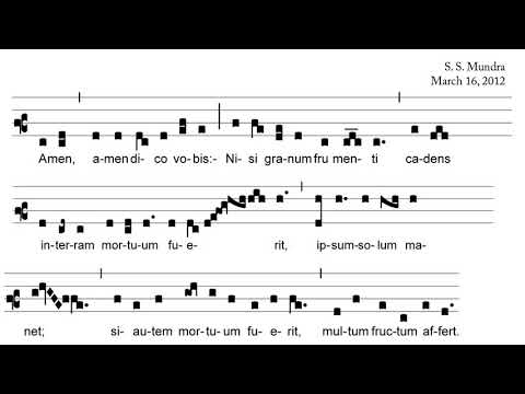 Amen, Amen Dico Vobis, Communion Antiphon, by S. S. Mundra
