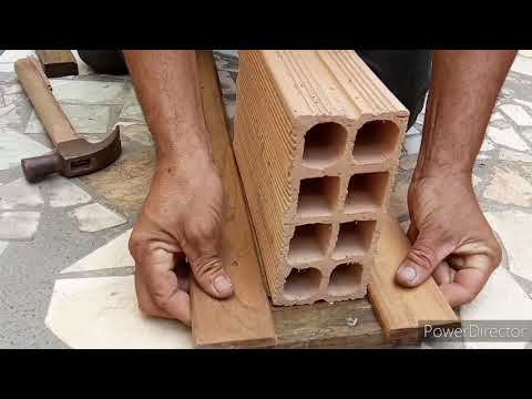 gabarito para assentar tijolos assim fica fácil