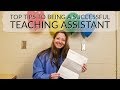 Tips for being a successful teaching assistant / my last day as a TA
