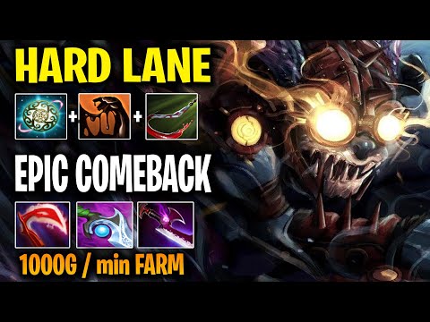 HARD Slark Lane with GREAT COMEBACK by ILTW Dota 2 Pro MMR Gameplay