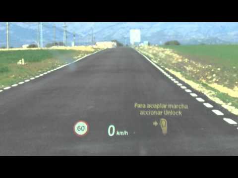 BMW Serie 3 (2012). Información proyectada en el parabrisas («Head up display»)
