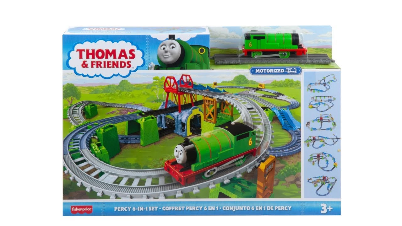 Thomas & Friends Track Master Percy 6-in-1 Builder Train Set