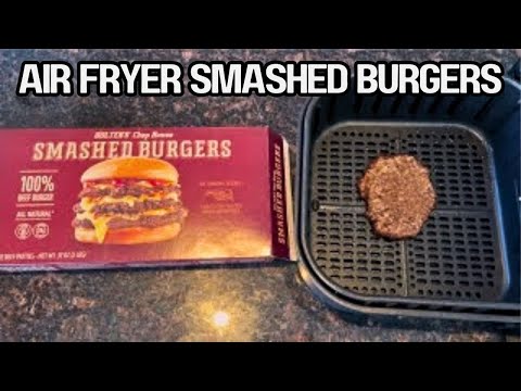 Air Fryer Frozen Smashed Burgers: Quick, Juicy & Restaurant-Style at Home! Easy Recipe 🍔