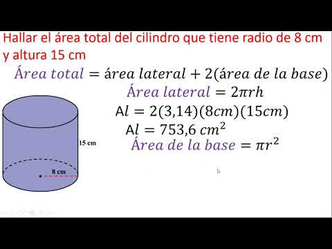 LATERAL AREA AND TOTAL AREA OF A CYLINDER