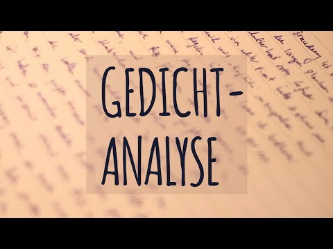 Gedichtanalyse in 4 Schritten! | Grundlagen | Aufbau | Tipps